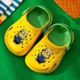 Toddler Kids Summer Slipper Cartoon Yellow Character Clog Slipper