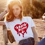 Adult Unisex Tops Exclusive Design Bad Bunny Heart T-shirts And Hoodies