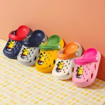 Toddler Kids Summer Slipper Cartoon Yellow Character Accessories Clog Slipper