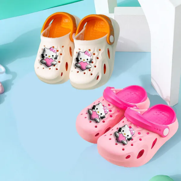 Toddler Kids Summer Slipper Flying Kitten Clog Slipper