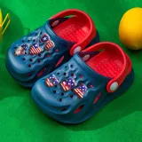 Toddler Kids Summer Slipper USA Independence Day American Flag Clog Slipper