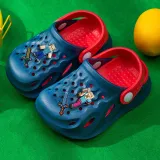 Toddler Kids Summer Slipper Cartoon Building Blocks Games Clog Slipper