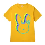 Adult Unisex Tops Exclusive Design Colorful Bad Bunny T-shirts And Hoodies