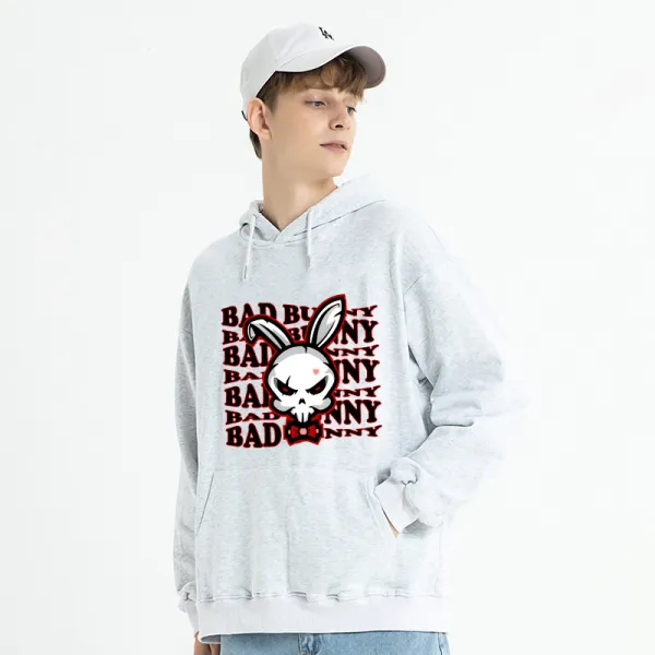 Adult Unisex Tops Exclusive Design Bad Bunny Horror Rabbit T-shirts And Hoodies