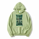 Adult Unisex Tops Exclusive Design Bad Bunny Yo Hago Lo Que Me Da La Gana Slogan T-shirts And Hoodies