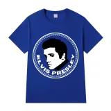 Adult Unisex Tops Exclusive Design Rocker Elvis Round Slogan T-shirts And Hoodies