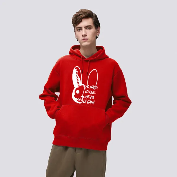 Adult Unisex Tops Exclusive Design Bad Bunny Yo Hago Lo Que Me Da La Gana Rabbit T-shirts And Hoodies