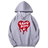 Adult Unisex Tops Exclusive Design Bad Bunny Heart T-shirts And Hoodies