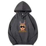 Adult Unisex Tops Exclusive Design Bad Bunny Man With Rabbit Ears T-shirts And Hoodies