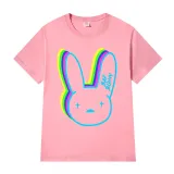 Adult Unisex Tops Exclusive Design Colorful Bad Bunny T-shirts And Hoodies