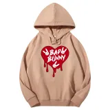 Adult Unisex Tops Exclusive Design Bad Bunny Heart T-shirts And Hoodies