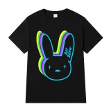 Adult Unisex Tops Exclusive Design Colorful Bad Bunny T-shirts And Hoodies