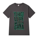 Adult Unisex Tops Exclusive Design Bad Bunny Yo Hago Lo Que Me Da La Gana Slogan T-shirts And Hoodies