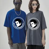 Adult Unisex Tops Exclusive Design Rocker Elvis Round Slogan T-shirts And Hoodies
