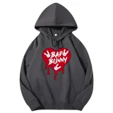 Adult Unisex Tops Exclusive Design Bad Bunny Heart T-shirts And Hoodies