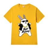 Adult Unisex Tops Exclusive Design Cartoon Bad Cool Bunny Rapper T-shirts And Hoodies