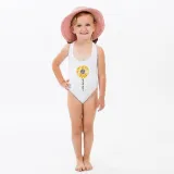 Mommy and Me Bathing Suits Mama Mini Sunflower Shoulder Backless Swimsuits