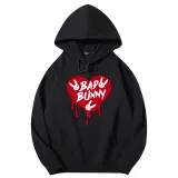 Adult Unisex Tops Exclusive Design Bad Bunny Heart T-shirts And Hoodies