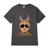 Adult Unisex Tops Exclusive Design Bad Bunny Man With Rabbit Ears T-shirts And Hoodies