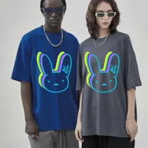 Adult Unisex Tops Exclusive Design Colorful Bad Bunny T-shirts And Hoodies