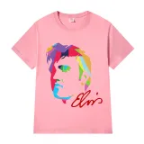 Adult Unisex Tops Exclusive Design Rainbow Rocker Elvis T-shirts And Hoodies