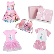 Girls Birthday Princess Dress Bag Sleepwear Accessories Birthday Gift Set With Gift Box
