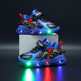 Toddler Kids Boy Sneaker LED Light Up Breathable Sport Shoes