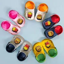 Toddler Kids Summer Slipper Cartoon Hamburger Fries Clog Slipper