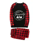 2023 Christmas Matching Family Pajamas Exclusive We Are Family Wreath Xmas Tree Black Pajamas Set