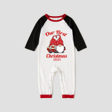 2023 Christmas Matching Family Pajamas Exclusive Design Our First Christmas White Pajamas Set
