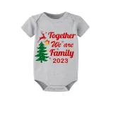 2023 Christmas Matching Family Pajamas Exclusive Family Together Flying Reindeer Short Pajamas Set