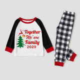 2023 Christmas Matching Family Pajamas Exclusive Family Together Flying Reindeer White Pajamas Set