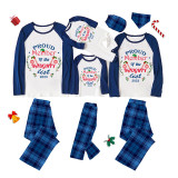 2023 Proud Member OF Naughty List Christmas Matching Family Pajamas Blue Set