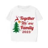 2023 Christmas Matching Family Pajamas Exclusive Family Together Flying Reindeer Short Pajamas Set