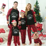 2023 Christmas Matching Family Pajamas Exclusive We Are Family Wreath Xmas Tree Black Pajamas Set