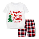 2023 Christmas Matching Family Pajamas Exclusive Family Together Flying Reindeer Short Pajamas Set