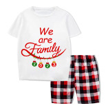 Christmas Matching Family Pajamas Exclusive Design We Are Family 2023 Ornaments Short Pajamas Set
