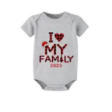2023 Christmas Matching Family Pajamas Exclusive Design I Love My Family Short Pajamas Set