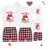 2023 Christmas Matching Family Pajamas Exclusive Design Our First Christmas Short Pajamas Set
