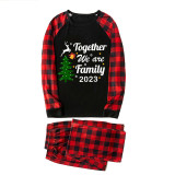 2023 Christmas Matching Family Pajamas Exclusive Family Together Flying Reindeer Black Pajamas Set