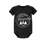 2023 Christmas Matching Family Pajamas Exclusive We Are Family Wreath Xmas Tree Black Pajamas Set