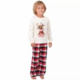 Christmas Matching Family Pajamas 2023 Christmas Y‘all Smile Deer Snowflake Plaids Pajamas Set