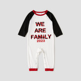 2023 We are Family Christmas Matching Family Pajamas Plus Size Gray Pajamas Set With Dog Pajamas