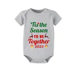 2023 Christmas Matching Family Pajamas Exclusive Design Merry Christmas Season Together Short Pajamas Set