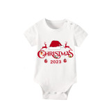 2023 Christmas Matching Family Pajamas Exclusive Design Christmas Couple Reindeer Short Pajamas Set