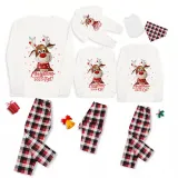 Christmas Matching Family Pajamas 2023 Christmas Y‘all Smile Deer Snowflake Plaids Pajamas Set