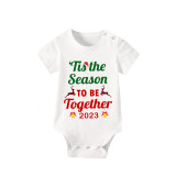 2023 Christmas Matching Family Pajamas Exclusive Design Merry Christmas Season Together Short Pajamas Set