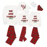 2023 We are Family Christmas Matching Family Pajamas Plus Size Gray Pajamas Set With Dog Pajamas