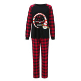 2023 Christmas Matching Family Pajamas Snowman Let It Snow Black Pajamas Set
