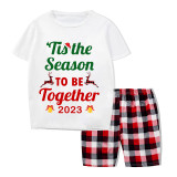 2023 Christmas Matching Family Pajamas Exclusive Design Merry Christmas Season Together Short Pajamas Set